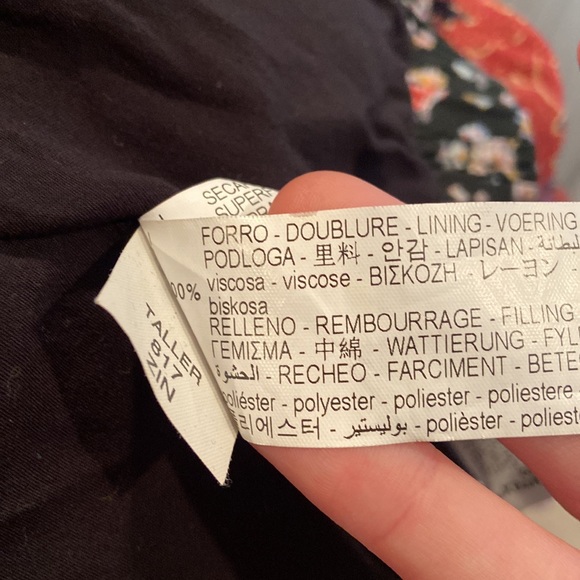 Zara Trf Collection Floral Quilted Bomber Jacket - Picture 5 of 6